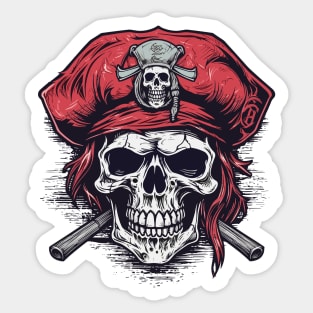 Pirate skull Sticker